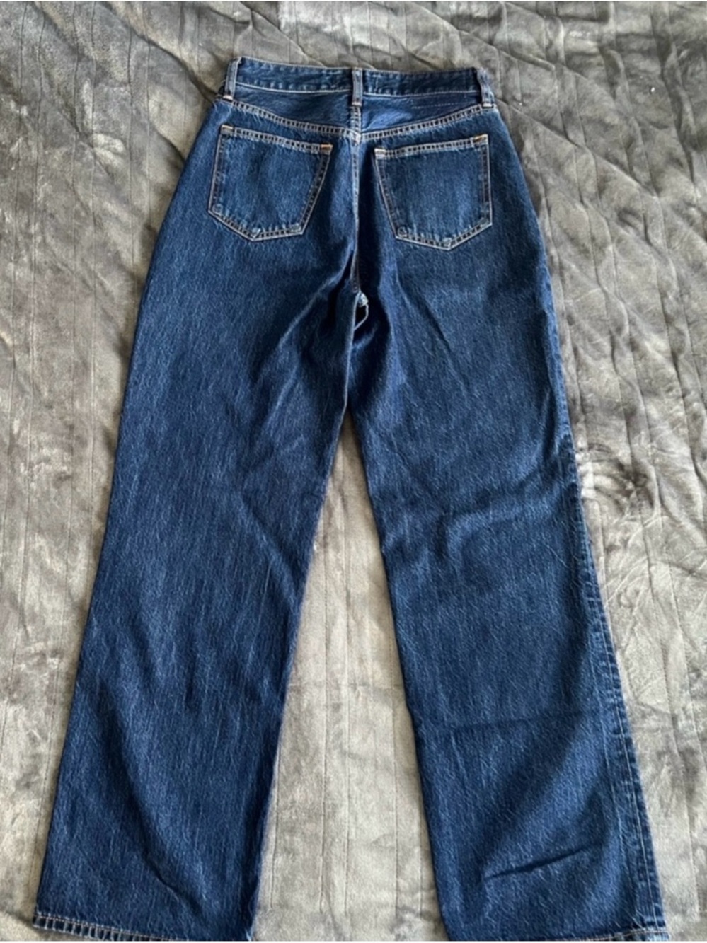 Abercrombie & Fitch 90s Relaxed Jeans Womens 28x30 Blue Dark Wash High Rise - Picture 3 of 6